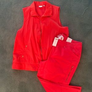 Chico’s coral workout set